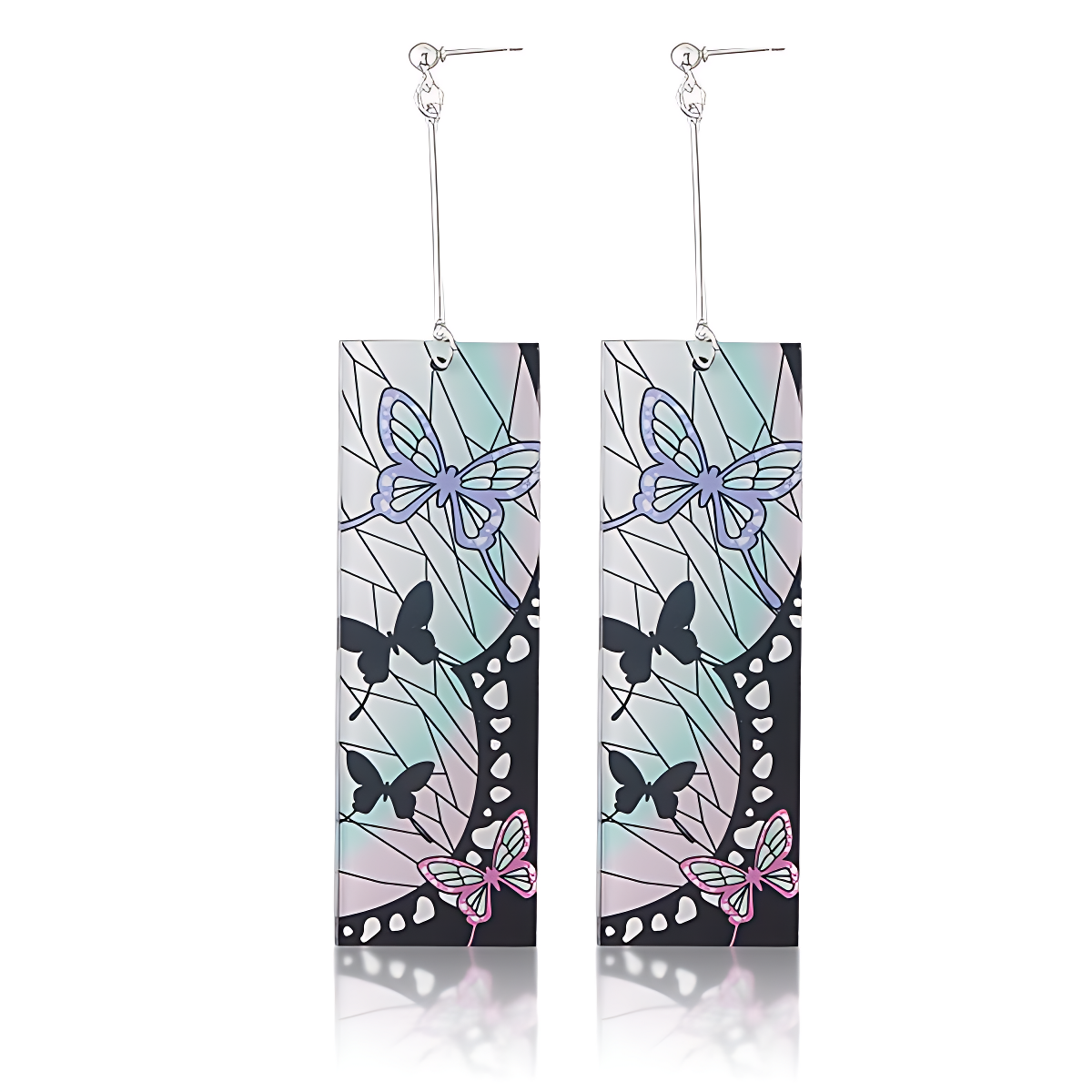 Demon Slayer Shinobu Acrylic Butterfly Earrings