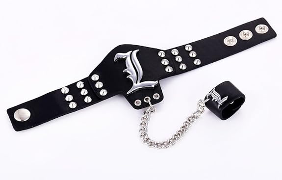 Death Note L Lawliet Chain Slave Bracelet & Ring