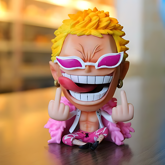One Piece Donquixote Doflamingo (Chibi Middle Finger) Action Figure