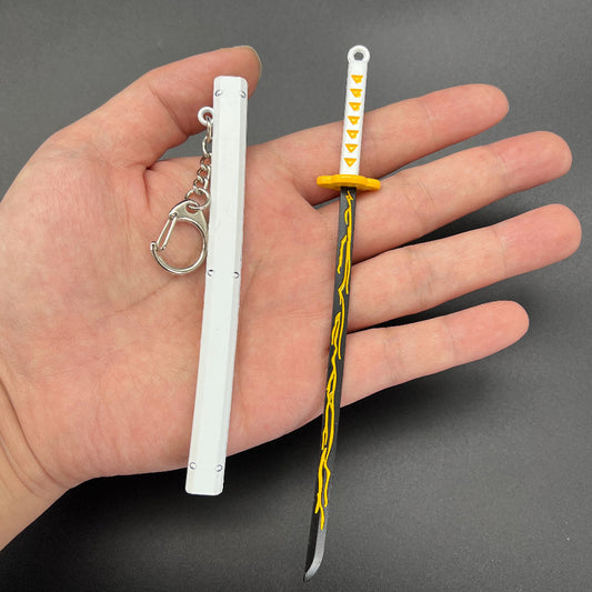 Demon Slayer Zenitsu Agatsuma Nichirin Sword Keychain