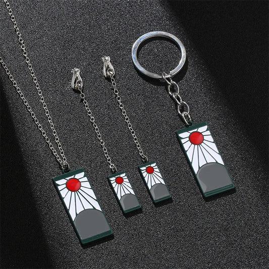 Demon Slayer Tanjiro Hanafuda Necklace