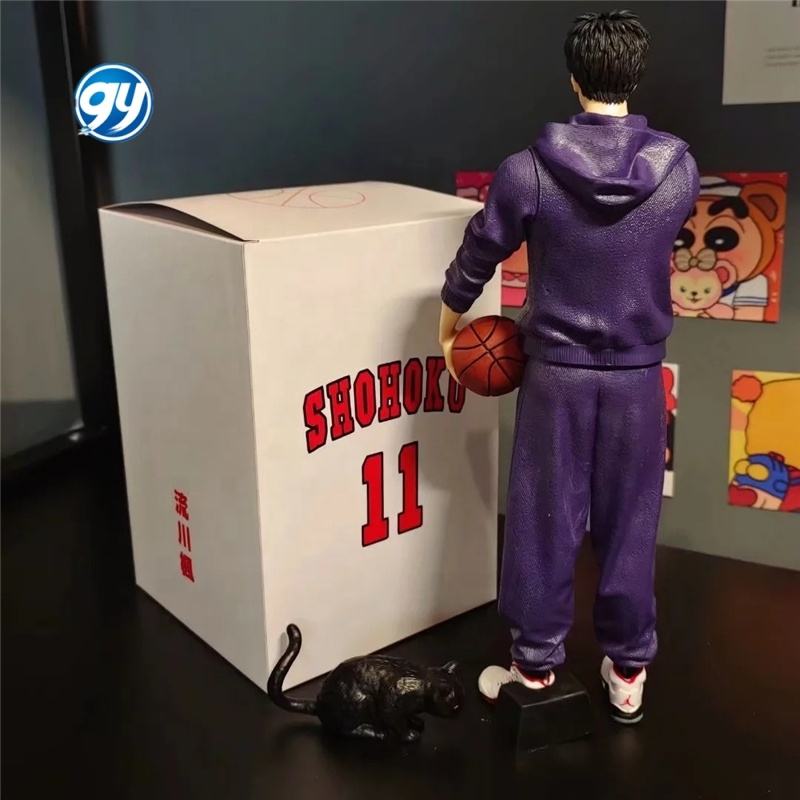 Slam Dunk Kaede Rukawa Purple Hoodie Figure
