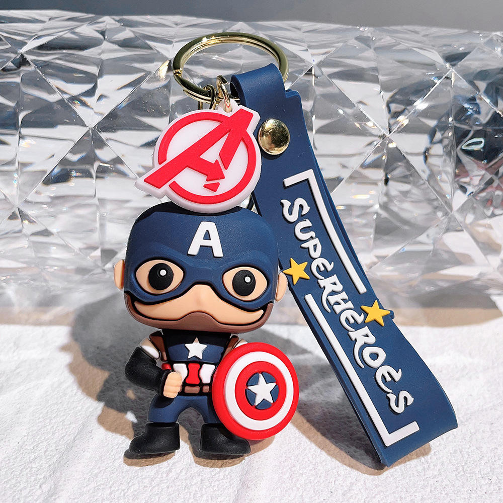 Marvel Captain America Chibi 3D Figure Keychain