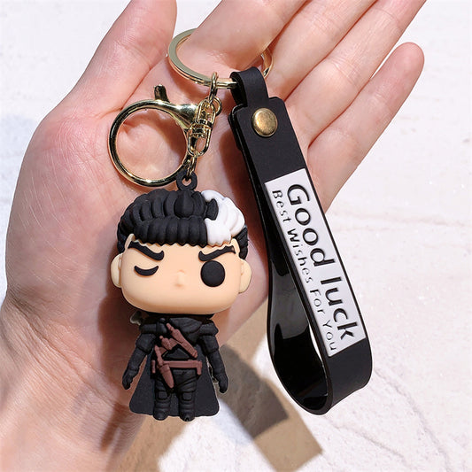 Berserk Guts & Griffith Chibi Keychain