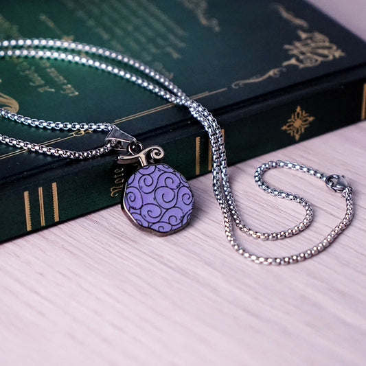 One Piece Purple Gum-Gum Fruit Necklace