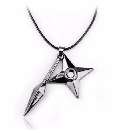 Naruto Kunai and Shuriken Necklace – Ninja Weapon Pendant Jewelry Pakistan