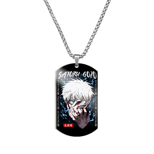Jujutsu Kaisen Satoru Gojo Dog Tag Necklace