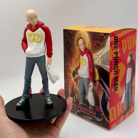 One Punch Man Saitama (Oppai Hoodie) Action Figure