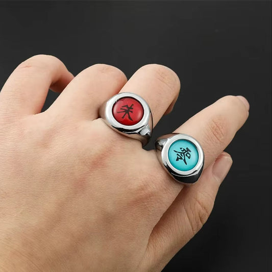 Naruto Itachi Uchiha "Adjustable" Akatsuki Ring with Box