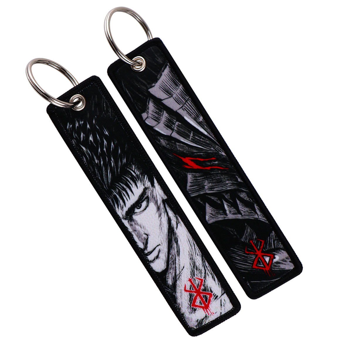 Berserk Guts & Berserker Armor Embroidered Keychain