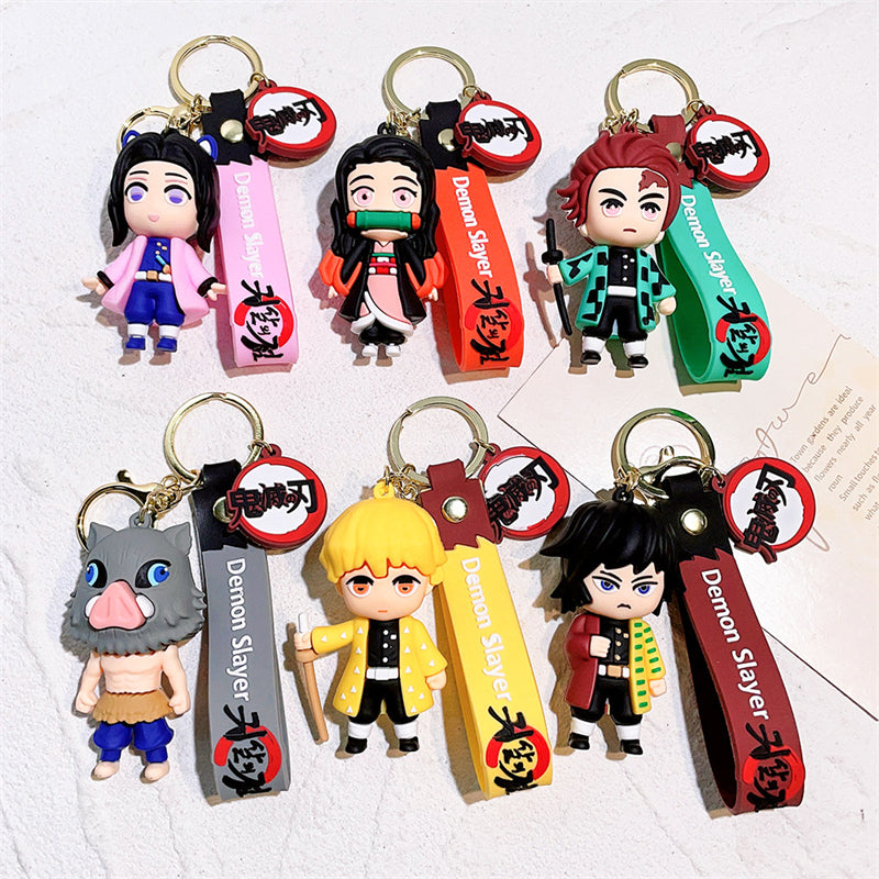 Demon Slayer Core Four Chibi 3D Keychain