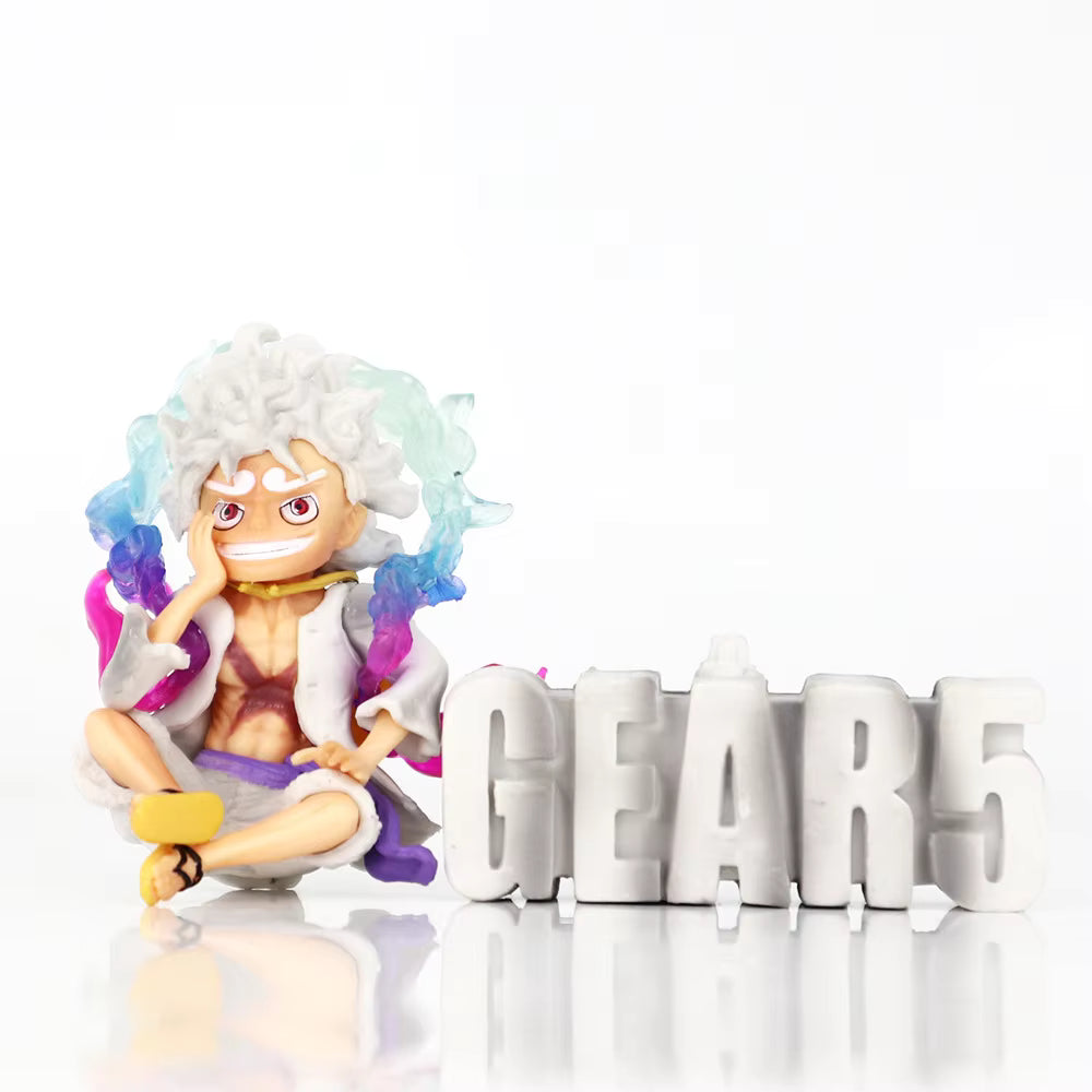 One Piece Monkey D. Luffy Gear 5 Letter Base Figure