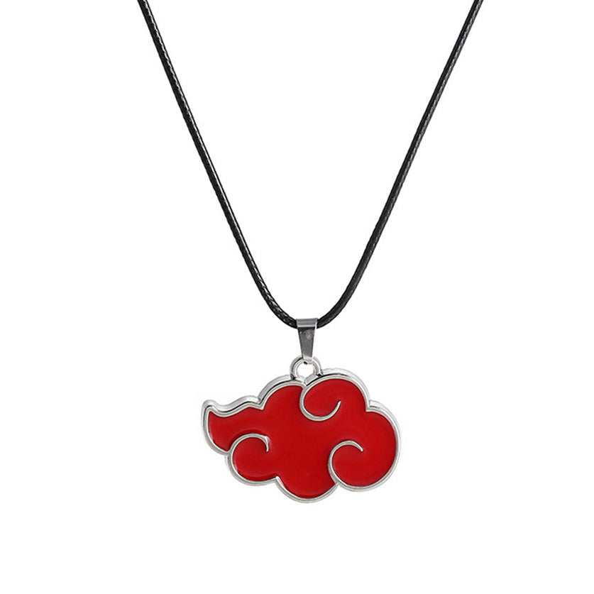 Naruto Akatsuki Red Cloud Necklace