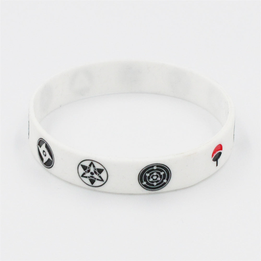 Naruto Uchiha Clan & Sharingan Silicone Wrist-Bands Set