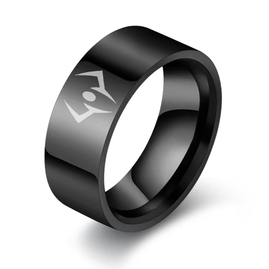 Jujutsu Kaisen Sukuna Cursed Seal Band Ring (Black)