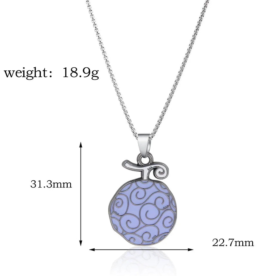 One Piece Purple Gum-Gum Fruit Necklace