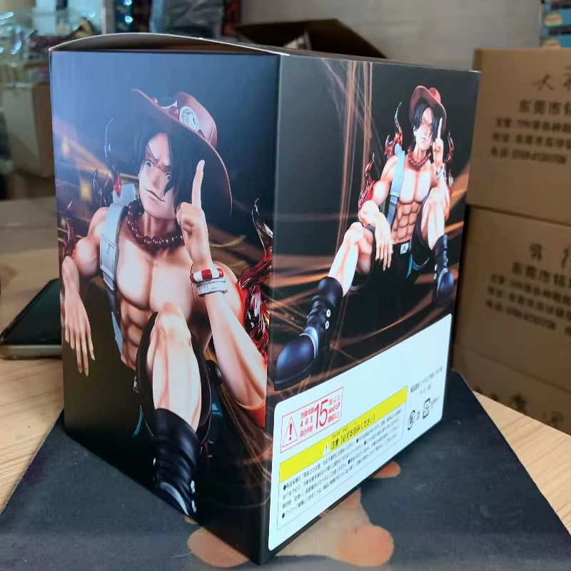 One Piece Portgas D. Ace Seated Flame Figure