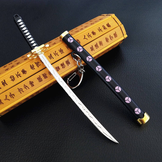 One Piece Roronoa Zoro Shusui Black Katana Keychain