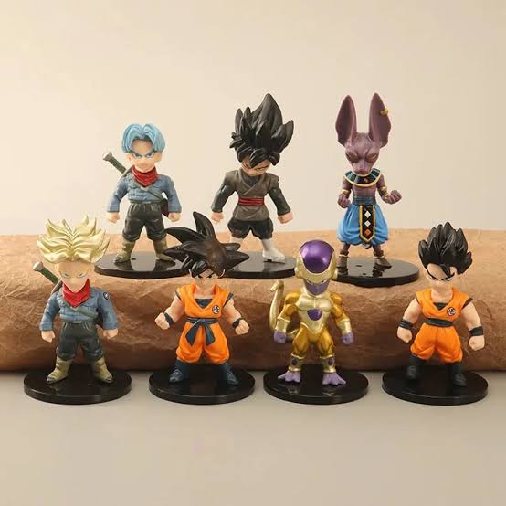 Dragon Ball Super 7Pcs Chibi Mini Figure Set
