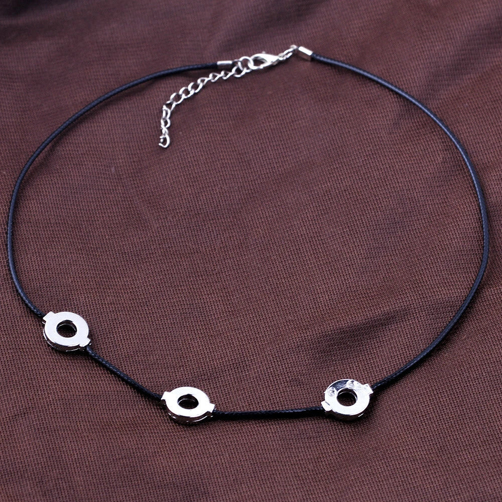 Naruto Itachi Uchiha Triple Ring Necklace