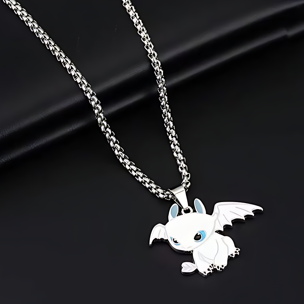 How to Train Your Dragon Toothless & Light Fury Couples Necklaces