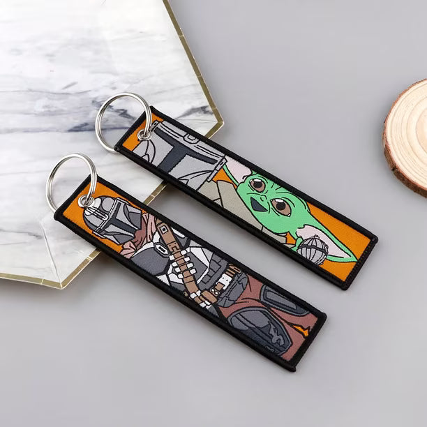 Star Wars The Mandalorian & Grogu Embroidered Keychain
