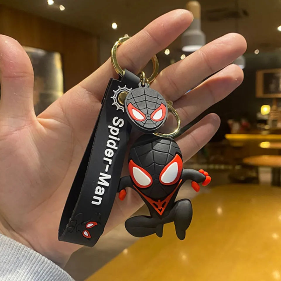 Marvel Spider-Man Chibi 3D Figure Keychain (Black)