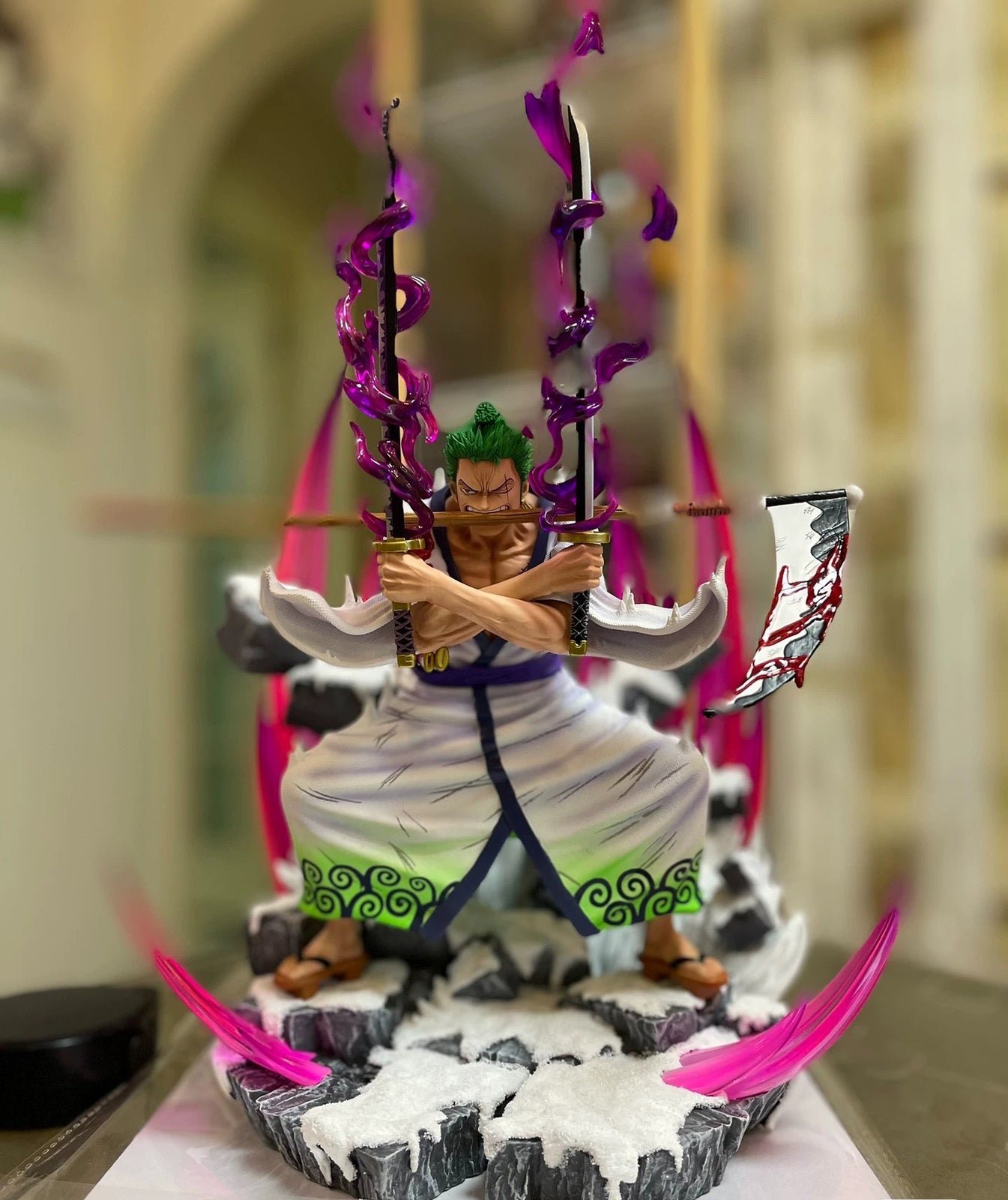 One Piece Roronoa Zoro Purgatory Oni Giri Scythe Figure