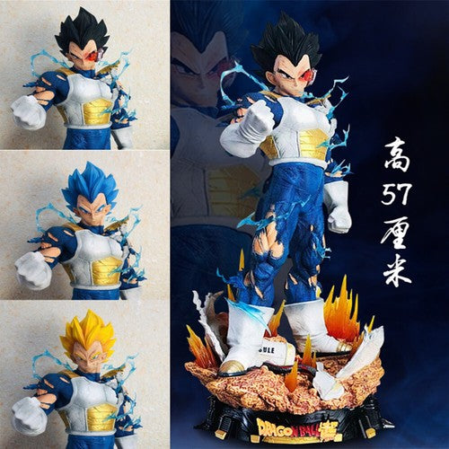 Dragon Ball Super Vegeta Battle Damaged Interchangeable Head Figure