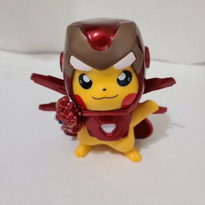 Pokémon Iron Man Pikachu Cosplay Figure