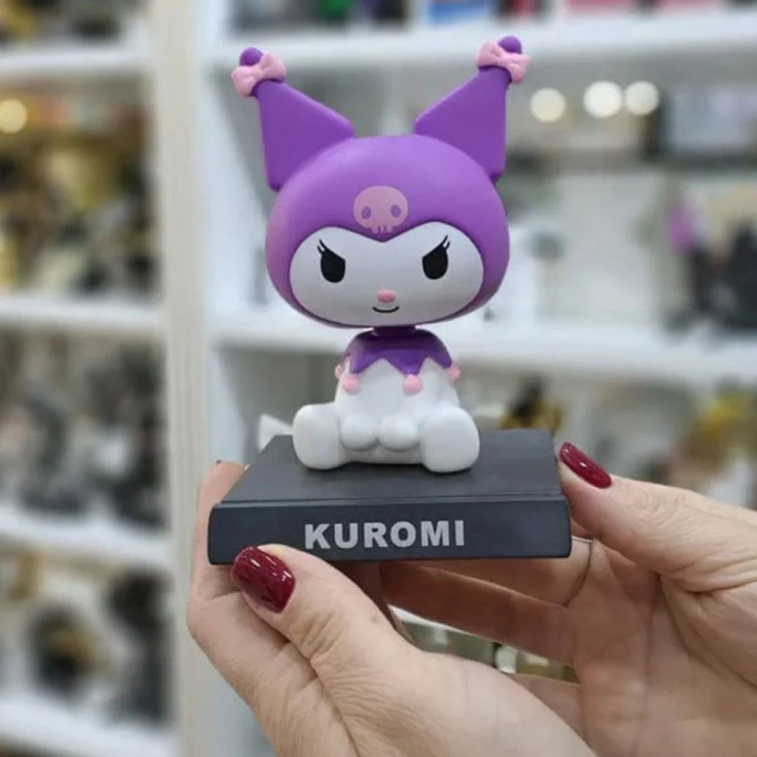 Sanrio Kuromi Pink Sitting Car Dashboard Figure
