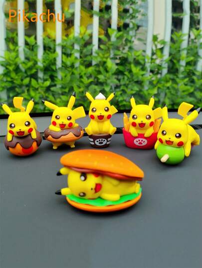 Pokémon Pikachu Dessert & Food 6-Piece Mini Figure Set