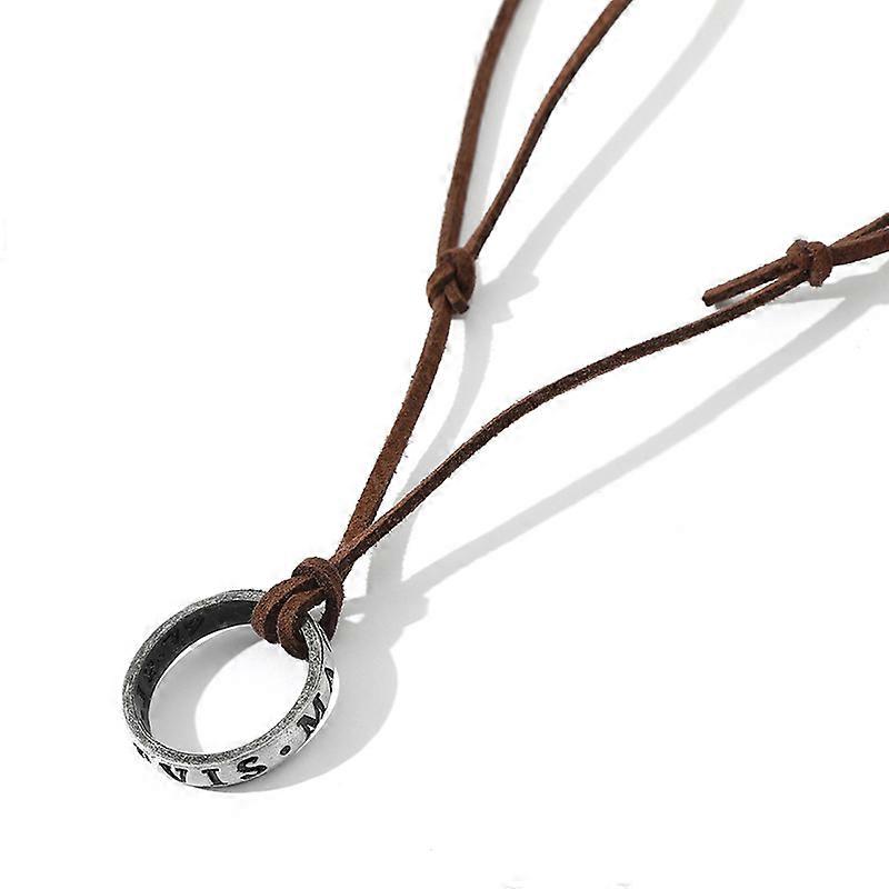Uncharted Nathan Drake "Sic Parvis Magna" Ring Pendant Necklace