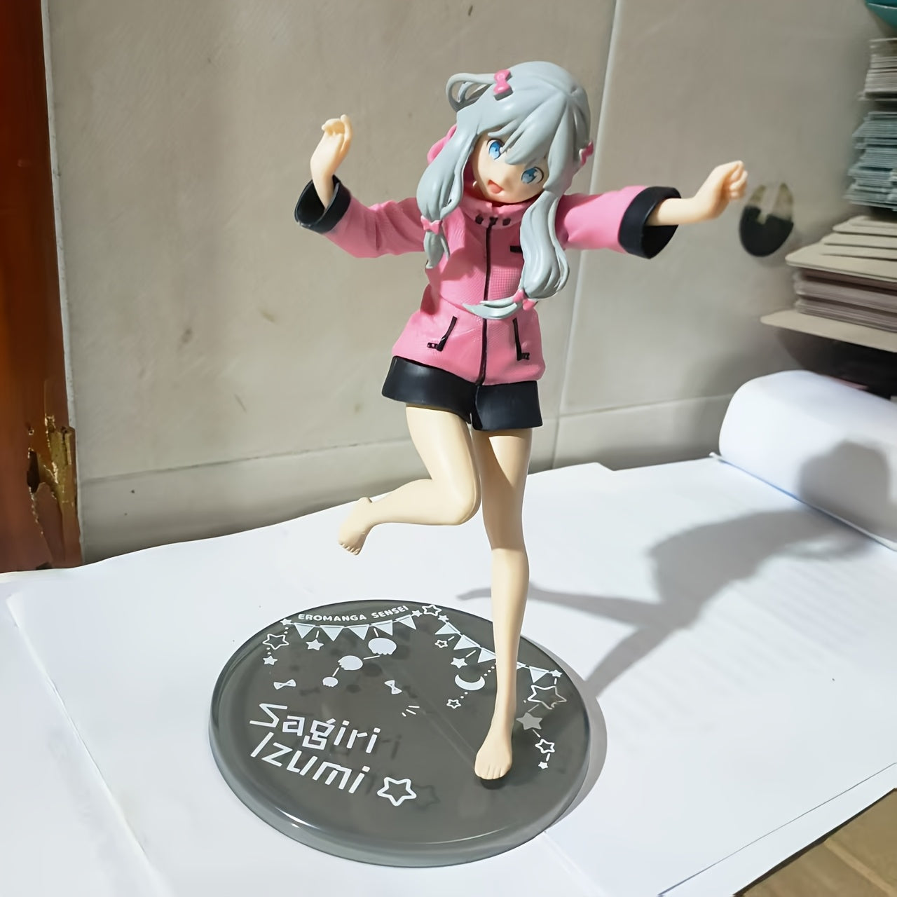 Eromanga Sensei Sagiri Izumi Pink Hoodie Figure