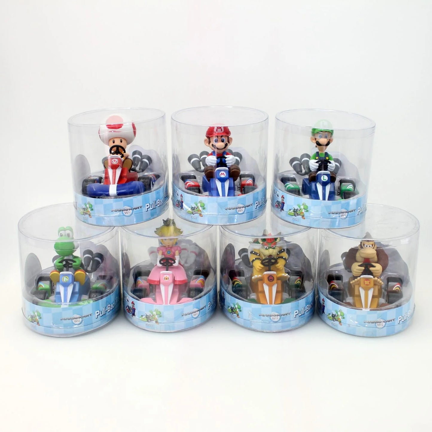 Super Mario Kart 4Pcs Pull-Back Racer Set