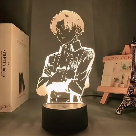 Attack on Titan Levi Ackerman LED Neon Sign Lamp