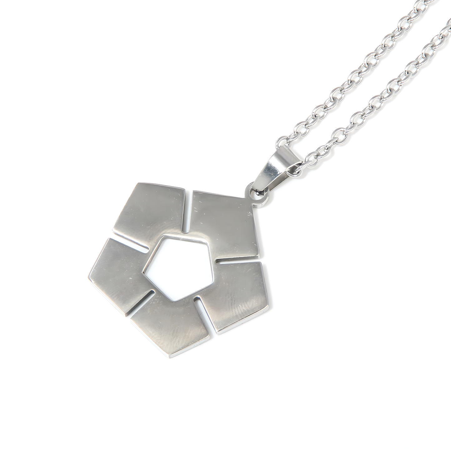Blue Lock Pentagonal Logo Necklace