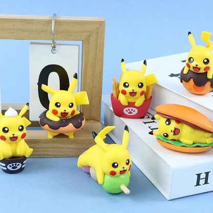 Pokémon Pikachu Dessert & Food 6-Piece Mini Figure Set