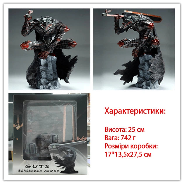 Berserk Guts Berserker Armor Red Glow Figure