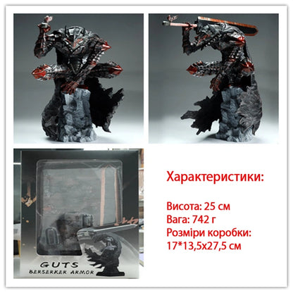 Berserk Guts Berserker Armor Red Glow Figure