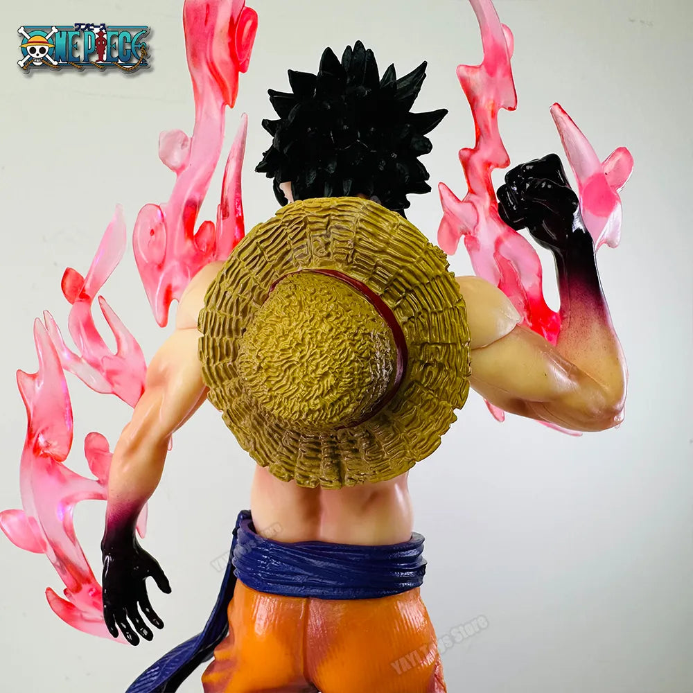 One Piece Monkey D. Luffy Gear 2 Red Steam Figure