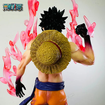 One Piece Monkey D. Luffy Gear 2 Red Steam Figure