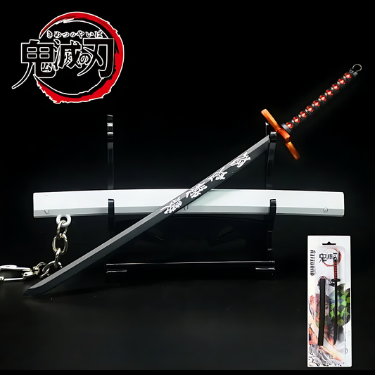 Demon Slayer Tanjiro Kamado Nichirin Sword Keychain