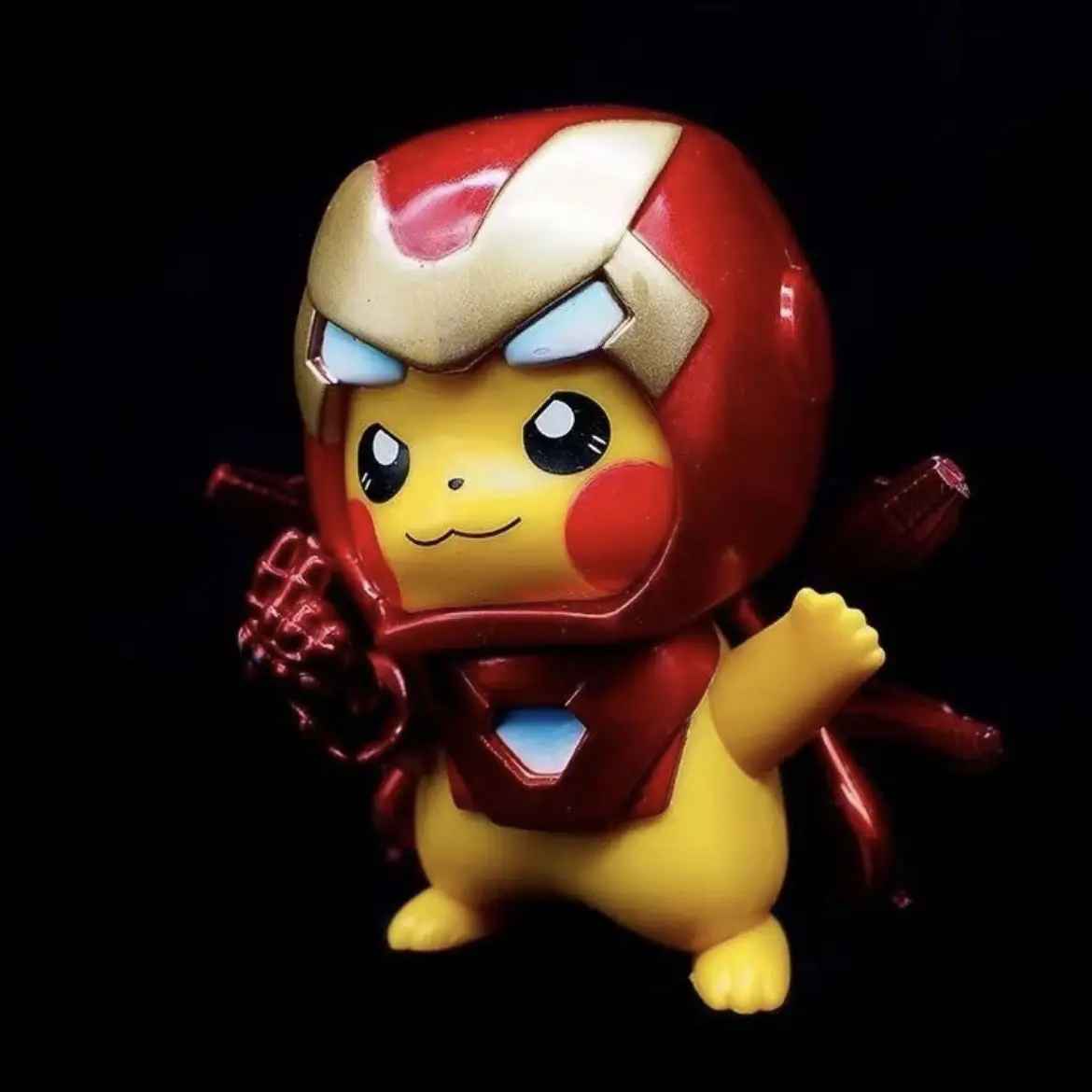 Pokémon Iron Man Pikachu Cosplay Figure