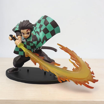 Demon Slayer Tanjiro Kamado Hinokami Kagura Flame Slash Collectible Figure