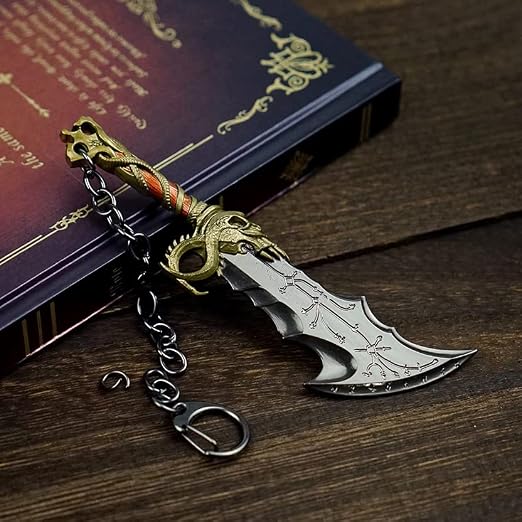 God of War Blade of Chaos Miniature Metal Weapon Keychain