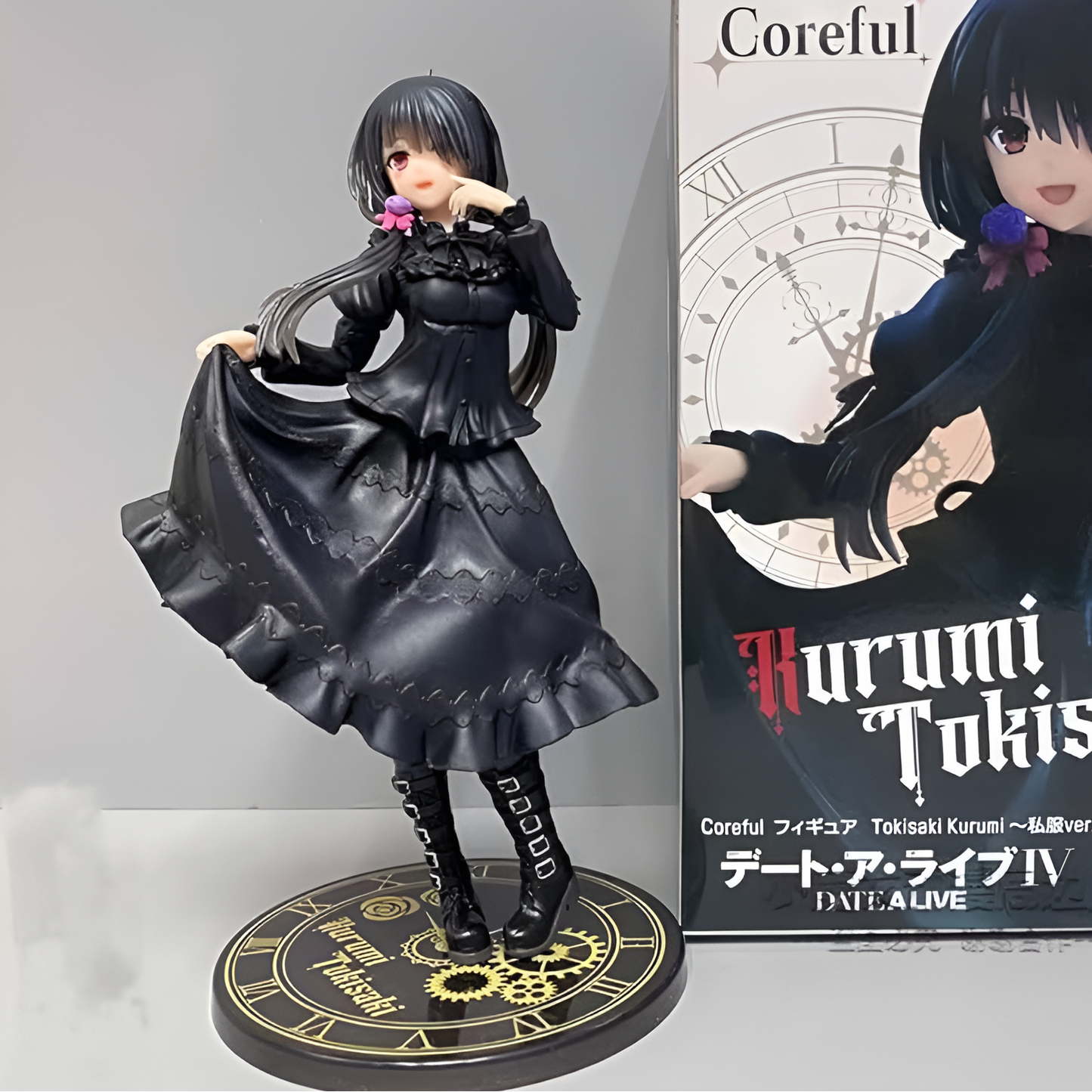 Figurine of a character from 'Date A Live' with packaging in the background
