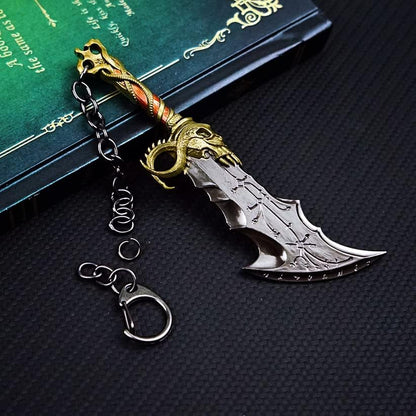 God of War Blade of Chaos Miniature Metal Weapon Keychain