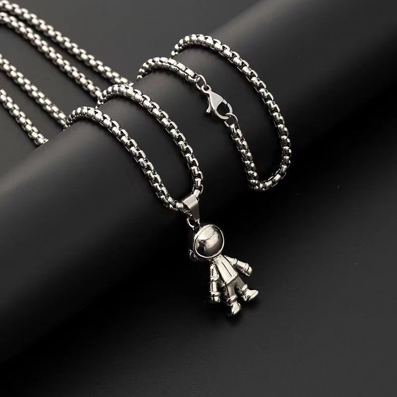 Spaceman Astronaut 3D Pendant Necklace