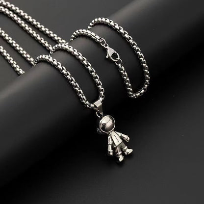 Spaceman Astronaut 3D Pendant Necklace